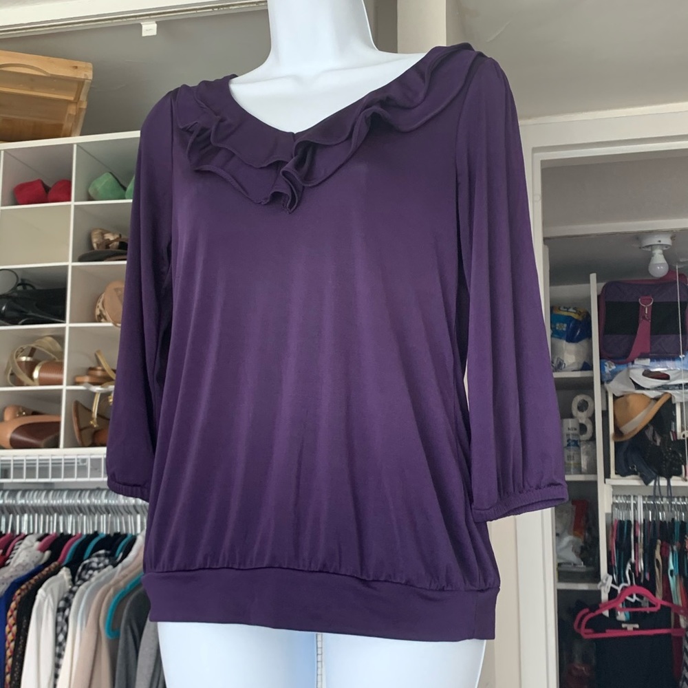 🌈 Dark purple blouse (2 for $10 promo)